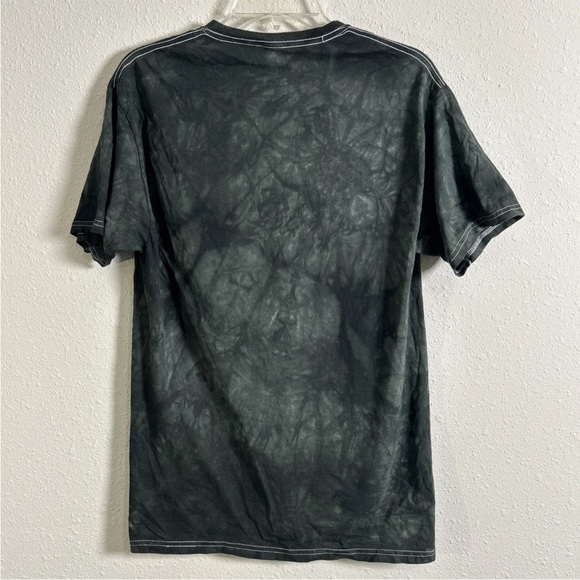 The Mountain Tarot Card Cat Reading Tie Dye Green Black T-Shirt Cotton Size Sm - Picture 7 of 10